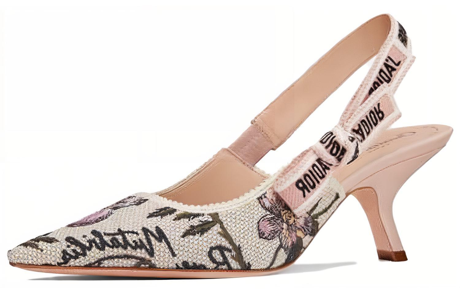 (Women) Dior J'Adior Slingback High Heel 'Pink Patent Leather' KDC200VNR_S43P