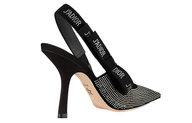 Shop (W) Dior J'Adior Slingback High Heels 'Hitam' KDP863CST_S04X