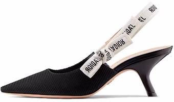 (Women) Dior J'Adior Slingback High Heels 'Black Embroidery' KDP549ECF_S900 (Women) Dior J'Adior Slingback High Heels 'Black Embroidery' KDP549ECF_S900