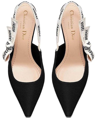 DIOR 迪奧 J‘Adior刺繡飾帶 露跟高跟鞋 女款 黑色 Shop DIOR 迪奧 J‘Adior刺繡飾帶 露跟高跟鞋 女款 黑色
