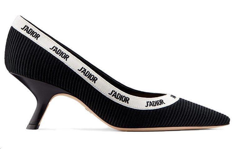 Order (W) Dior J'Adior Slingback Heels 'Hitam Emas' KCP920JHV_S21X KDP549ECF_S900