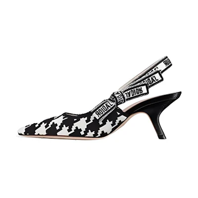 (W) Dior J'Adior Slingback High Heels 'Black White' KDP672PCO_S17X
