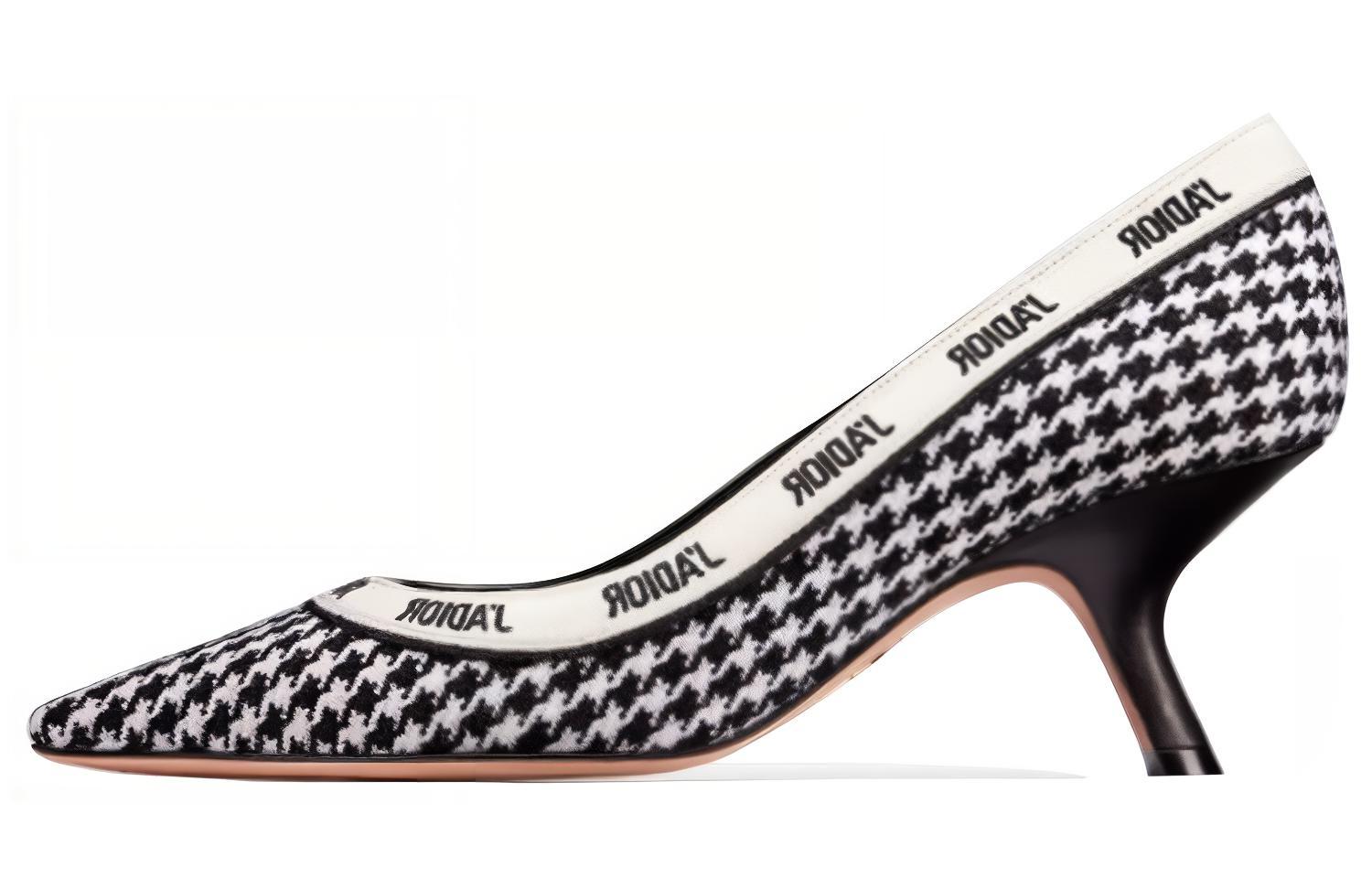 (Women) Dior J'Adior Slingback High Heels 'Black White' KDP872MET_S900