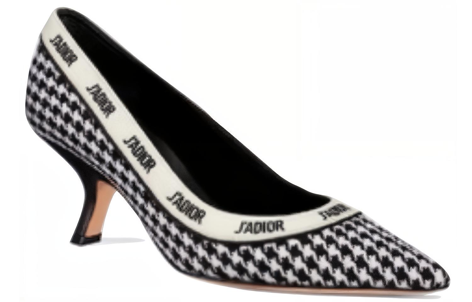 Lookbook DIOR 迪奧 J‘Adior 時尚露跟高跟鞋 女款 黑白色