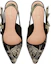 Shop (W) Dior J'Adior Slingback Tumit Tinggi 'Hitam Putih' KCP866MPP_S19W KCP920JHV_S21X