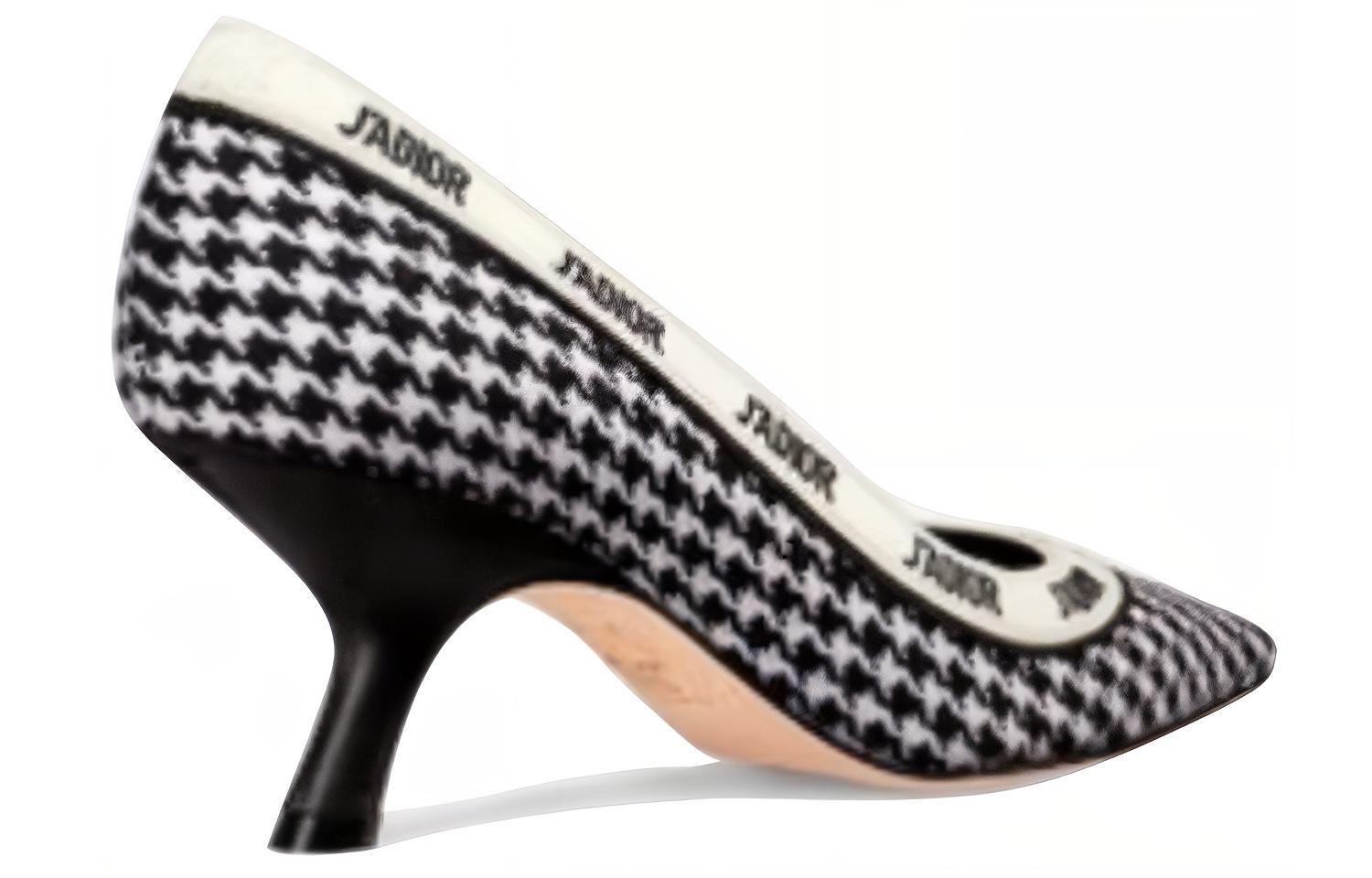 Shop DIOR 迪奧 J‘Adior 時尚露跟高跟鞋 女款 黑白色
