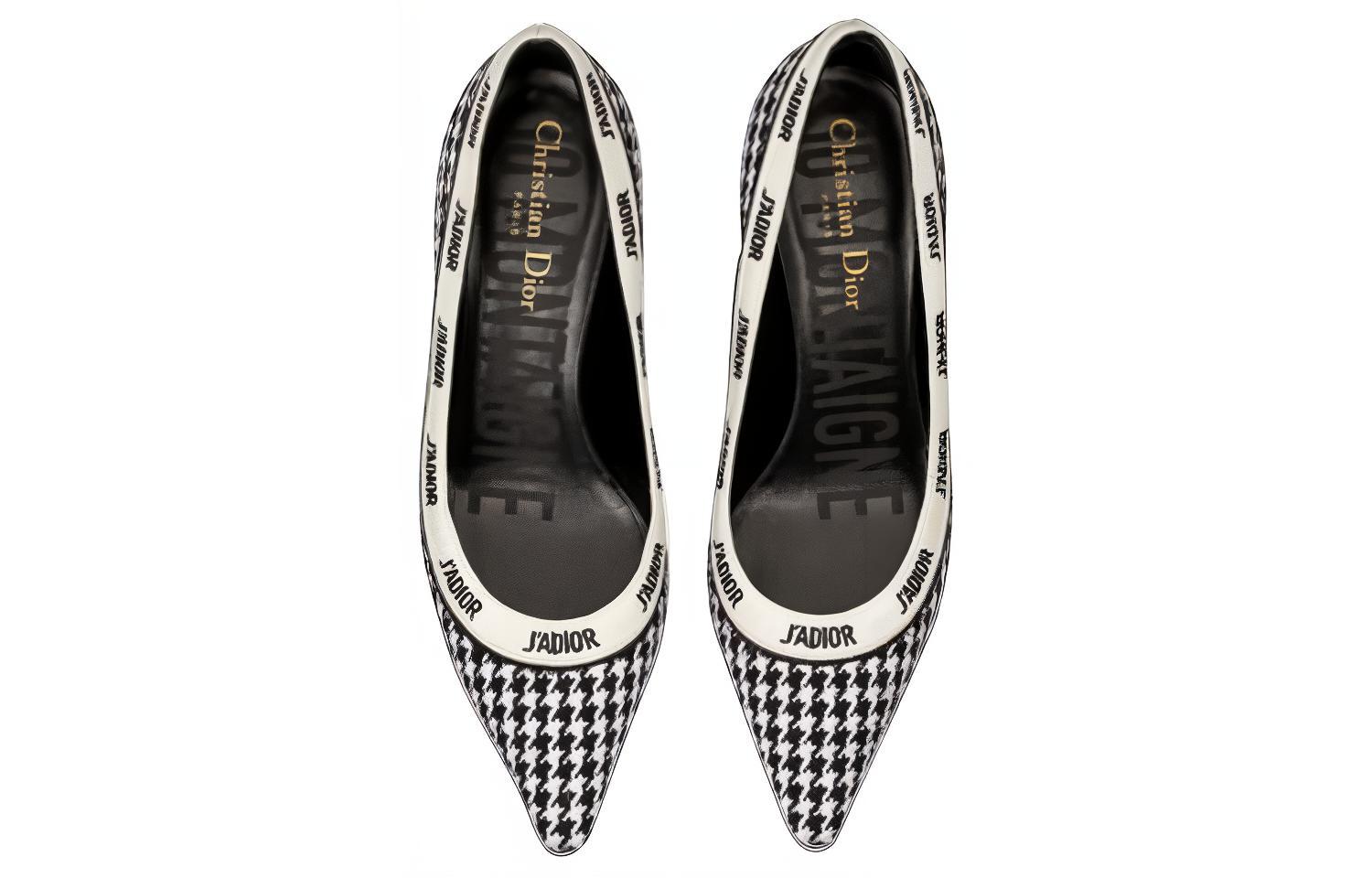 Purchase DIOR 迪奧 J‘Adior 時尚露跟高跟鞋 女款 黑白色