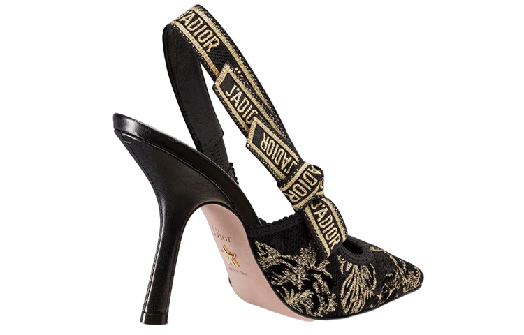 Purchase DIOR迪奧 J‘Adior 時尚露跟高跟鞋 女款 黑金