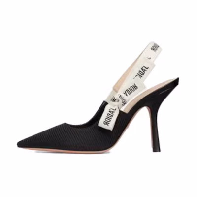 Dior Dior J'Adior Slingback Pump Black Technical Fabric (Women's)