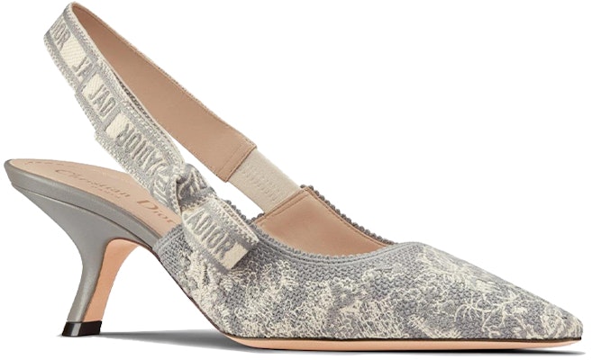 (Women) Dior J'Adior Slingback High Heels 'Grey' KDP761TJE_S37W Order (Women) Dior J'Adior Slingback High Heels 'Grey' KDP761TJE_S37W