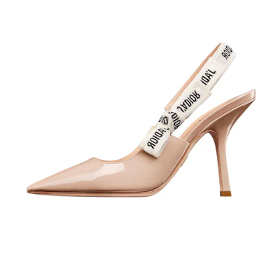 (W) Dior J'Adior Slingback High Heels 'Nude Patent'