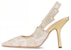 (W) Dior J'Adior Slingback Pump 'Hitam dan Putih' KDP866MPK_S19W KDP867ESR_S49K