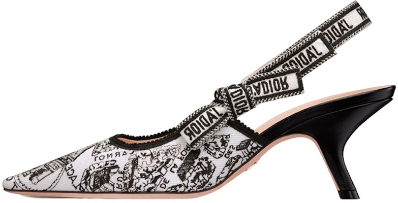 (Women) Dior J'Adior Slingback Pump 'Black and White Embroidery' 6.5cm KCP866KPY_S15W Buy (Women) Dior J'Adior Slingback Pump 'Black and White Embroidery' 6.5cm KCP866KPY_S15W