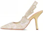 Buy DIOR迪奧 J'ADIOR 尖頭套腳 細跟 高跟鞋 10cm 女款 米色