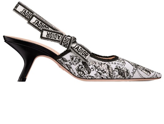 (Women) Dior J'Adior Slingback Pump 'Black and White Embroidery' 6.5cm KCP866KPY_S15W Order (Women) Dior J'Adior Slingback Pump 'Black and White Embroidery' 6.5cm KCP866KPY_S15W