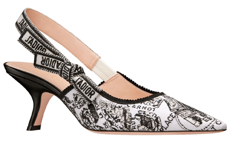 (W) Dior J'Adior Slingback Pump 'Black and White Embroidery' 6.5cm 圖 3
