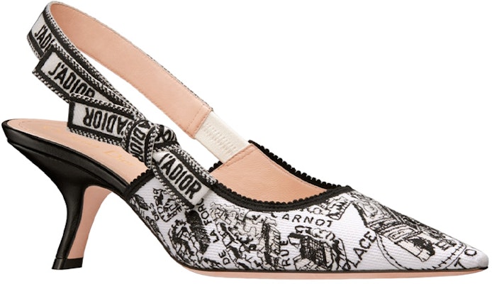 (Women) Dior J'Adior Slingback Pump 'Black and White Embroidery' 6.5cm KCP866KPY_S15W Lookbook (Women) Dior J'Adior Slingback Pump 'Black and White Embroidery' 6.5cm KCP866KPY_S15W