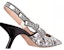 (W) Dior J'Adior Slingback Pump 'Hitam dan Putih Reben' KDP866KPY_S15W
