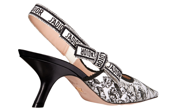 (W) Dior J'Adior Slingback Pump 'Black and White Embroidery' 6.5cm 圖 5