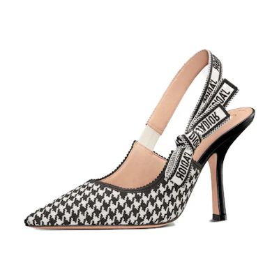 (W) Dior J'Adior Slingback Pump 'Black Fabric' KCV038BYE_S900