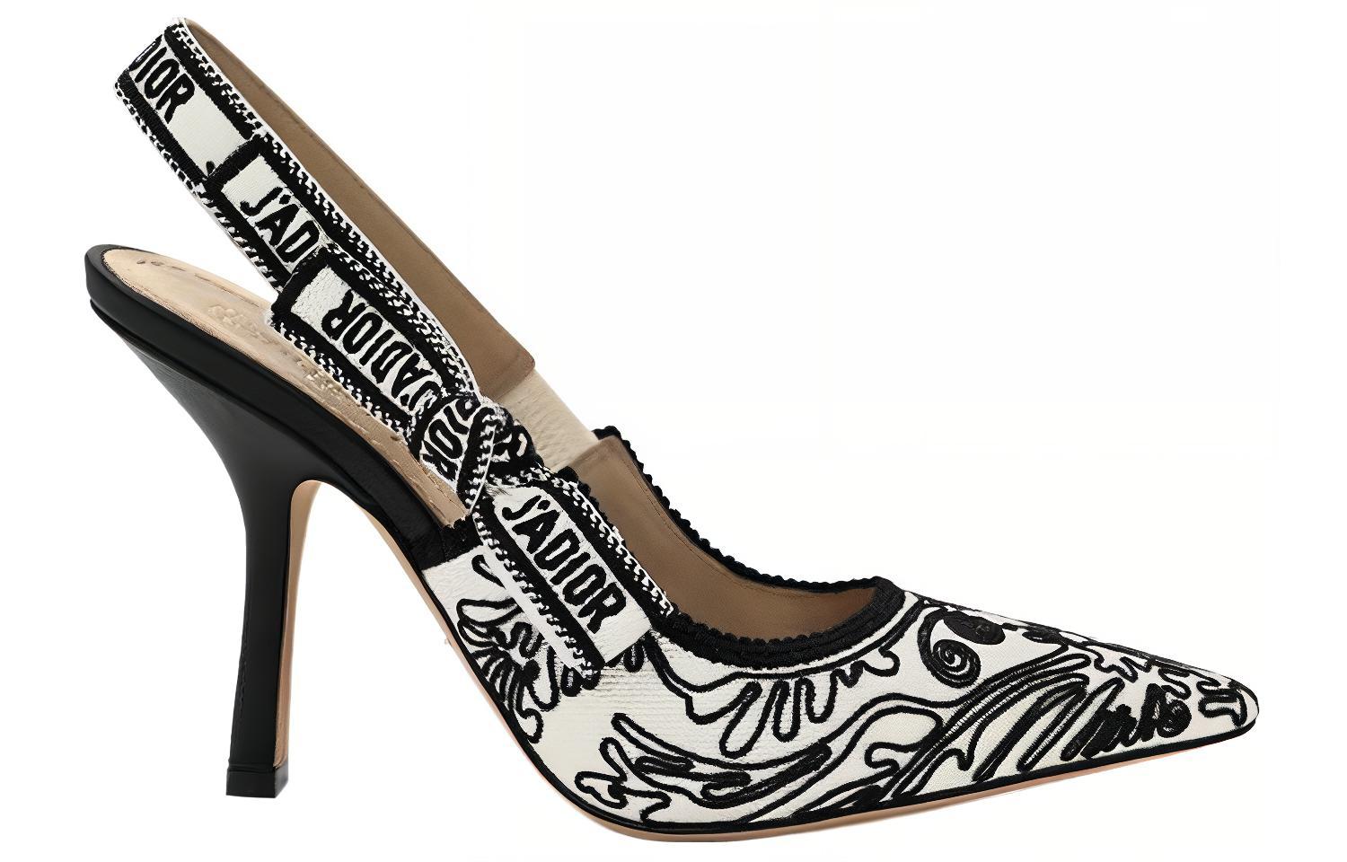 Order (W) Dior J'Adior Slingback Pump 'Negro Blanco' KCP867KPY_S11X KCP762CON_S17X