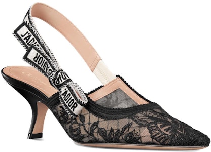 (W) 디올 자디올 슬링백 펌프 (블랙/화이트) KCV038BYE_S900 Lookbook (W) 디올 자디올 슬링백 펌프 (블랙/화이트) KCV038BYE_S900