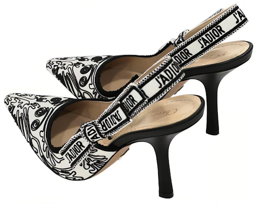 (W) Dior J'Adior Slingback Pump 'Negro Blanco' KCP867KPY_S11X KCP762CON_S17X Shop (W) Dior J'Adior Slingback Pump 'Negro Blanco' KCP867KPY_S11X KCP762CON_S17X
