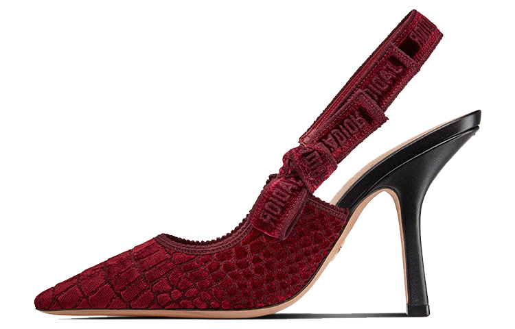 (Women) Dior J'Adior Slingback Pump 'Burgundy' KCP920CEV_S33R
