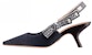 (W) Kasut Dior J'Adior Slingback 'Canvas Hitam Sulaman' KCP867FWY_S900 KCP866EFR_S56B