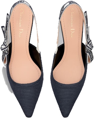 (Women) Dior J'Adior Slingback Pump 'Embroidered Black Canvas' KCP867FWY_S900 Purchase (Women) Dior J'Adior Slingback Pump 'Embroidered Black Canvas' KCP867FWY_S900