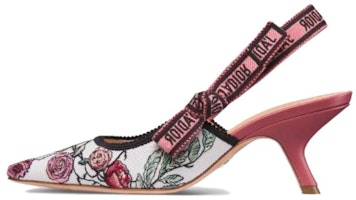 (Women) Dior J'Adior Slingback Pump 'Pink Embroidered Cotton Bow' KDP866VOY_S66P (Women) Dior J'Adior Slingback Pump 'Pink Embroidered Cotton Bow' KDP866VOY_S66P