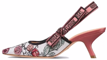 (Women) Dior J'Adior Slingback Pump 'Pink Embroidered Cotton Bow' KDP866VOY_S66P (Women) Dior J'Adior Slingback Pump 'Pink Embroidered Cotton Bow' KDP866VOY_S66P