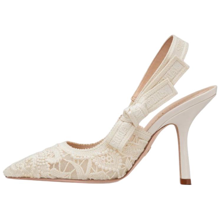 (Women) Dior J'Adior Slingback Pump 'White' KDP945MCM_S03W