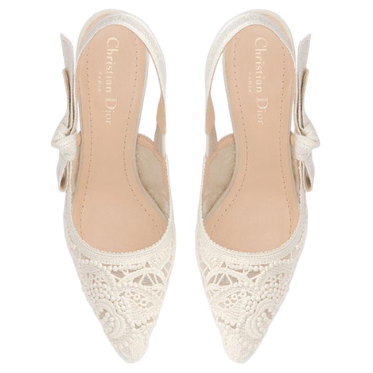 Purchase (Women) Dior J'Adior Slingback Pump 'White' KDP945MCM_S03W