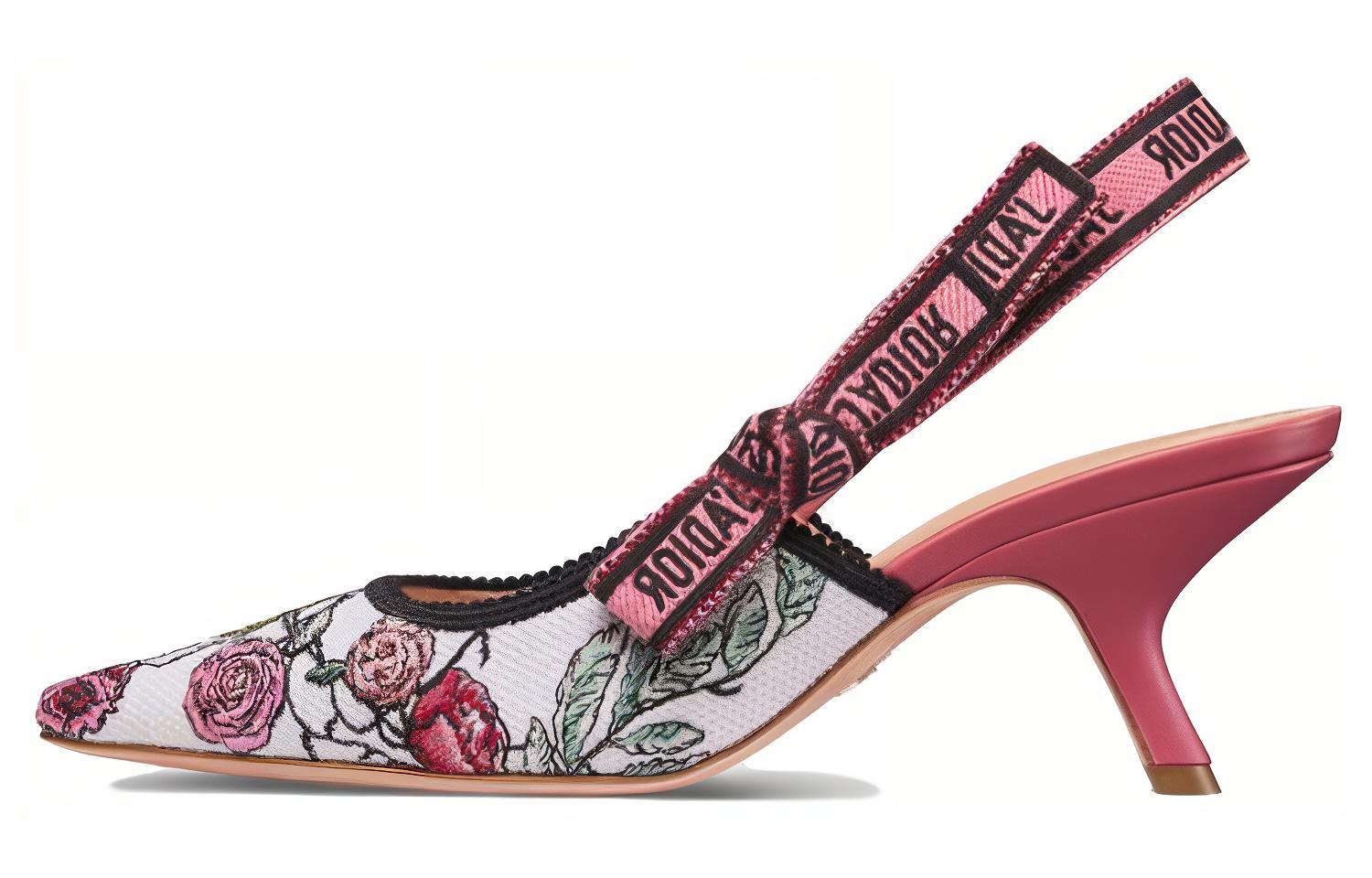 (Women) Dior J'Adior Slingback Pump Nude 'Embroidered Satin Bow' KDP919SEM_S12U