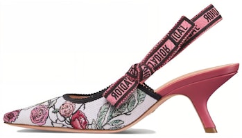 (Women) Dior J'Adior Slingback Pump Nude 'Embroidered Satin Bow' KDP919SEM_S12U (Women) Dior J'Adior Slingback Pump Nude 'Embroidered Satin Bow' KDP919SEM_S12U