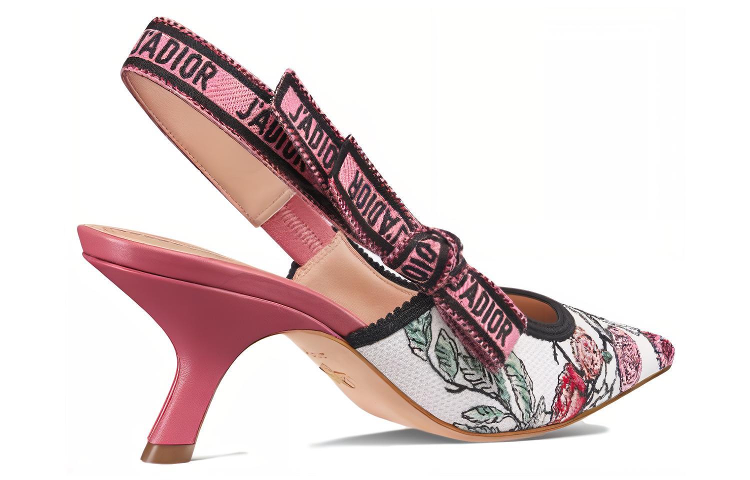 (W) Dior J'Adior Slingback Pump Nude 'Embroidered Satin Bow' KDP919SEM_S12U 圖 3