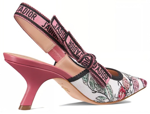 (Women) Dior J'Adior Slingback Pump Nude 'Embroidered Satin Bow' KDP919SEM_S12U Lookbook (Women) Dior J'Adior Slingback Pump Nude 'Embroidered Satin Bow' KDP919SEM_S12U