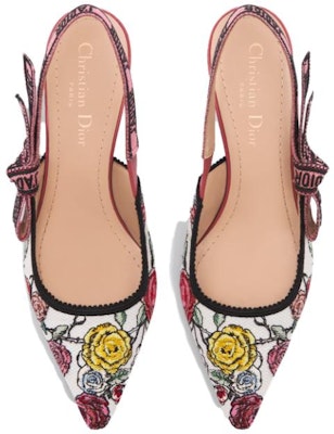 (Women) Dior J'Adior Slingback Pump Nude 'Embroidered Satin Bow' KDP919SEM_S12U Shop (Women) Dior J'Adior Slingback Pump Nude 'Embroidered Satin Bow' KDP919SEM_S12U