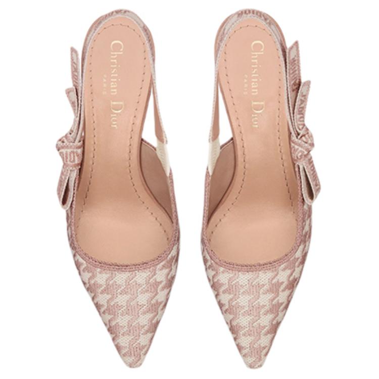 Lookbook DIOR 迪奧 J'Adior 刺繡露跟涼鞋 女款 粉色