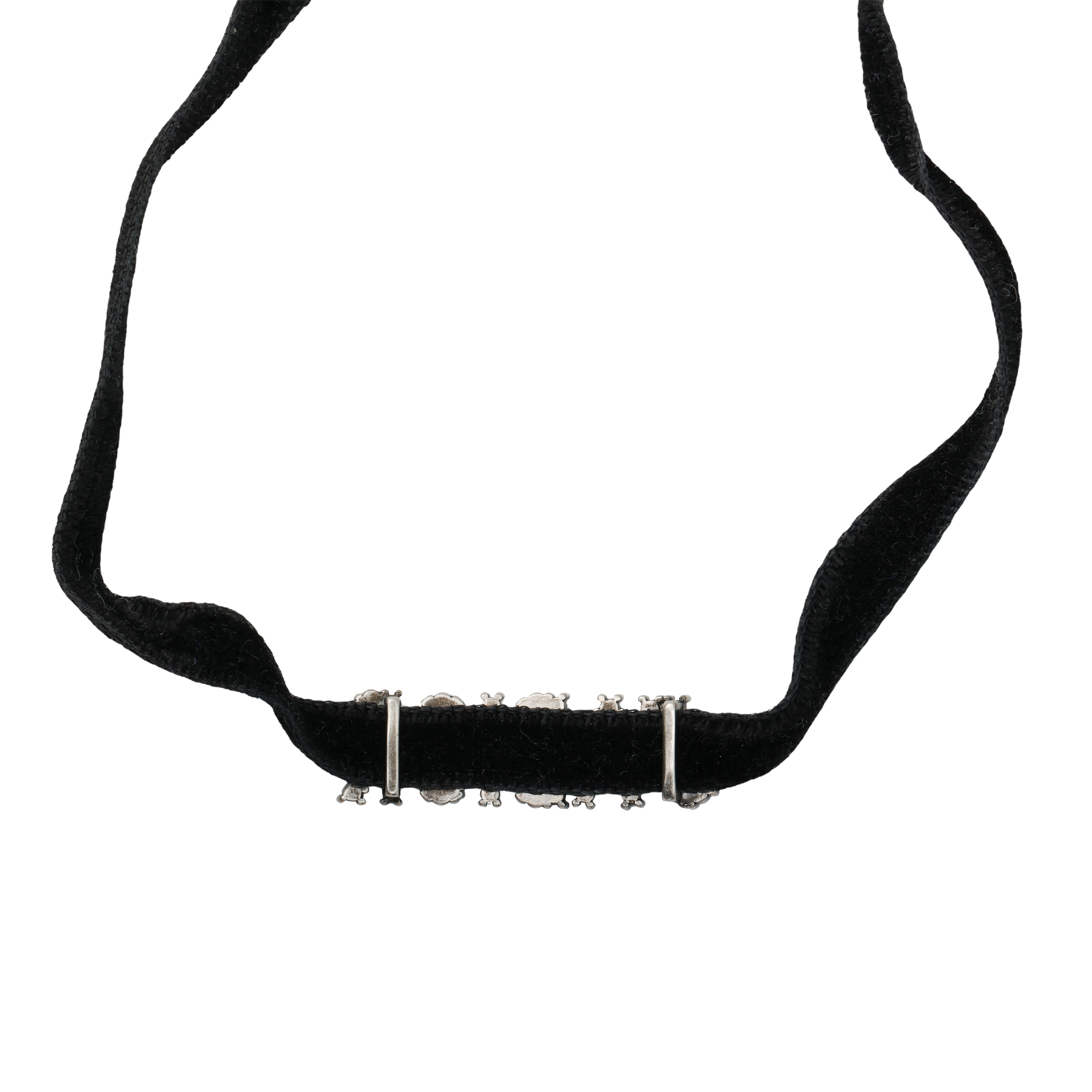 (Women) Dior J'Adior Velvet Necklace Black with Imitation Crystals Metal Palladium N0681ADRCY-D909 圖 4