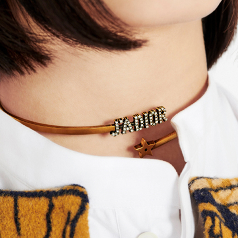 (Women) Dior J'adior Vintage Gold Metal Necklace N1112ADRCY-D908 圖 3