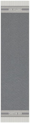(Women) Dior Jacquard Stripe Pattern Fringe Wool Scarf Women’s Grey Fashionable Accessory 25CDO309I093_C810 Lookbook (Women) Dior Jacquard Stripe Pattern Fringe Wool Scarf Women’s Grey Fashionable Accessory 25CDO309I093_C810
