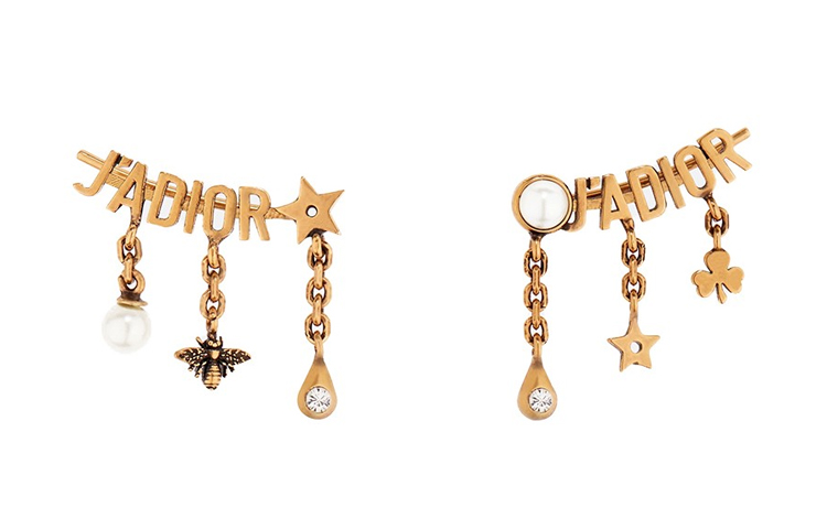 (Women) Dior Jadior Asymmetric Pearl Earrings for Women E1007ADRCY-D908