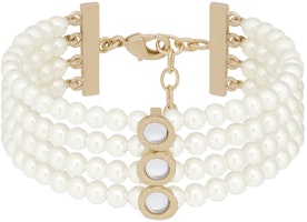 (Women) DIOR La Parisienne Elegant Bracelet Women’s White B1929WOMPL-D301 (Women) DIOR La Parisienne Elegant Bracelet Women’s White B1929WOMPL-D301