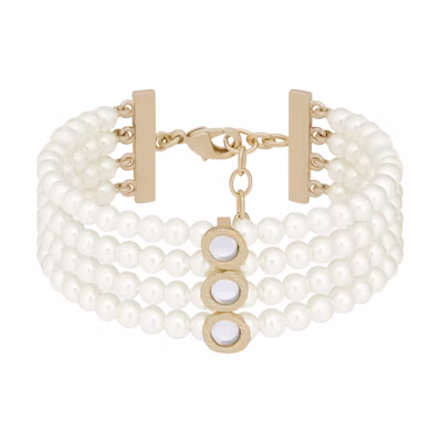 (Women) DIOR La Parisienne Elegant Bracelet Women’s White B1929WOMPL-D301