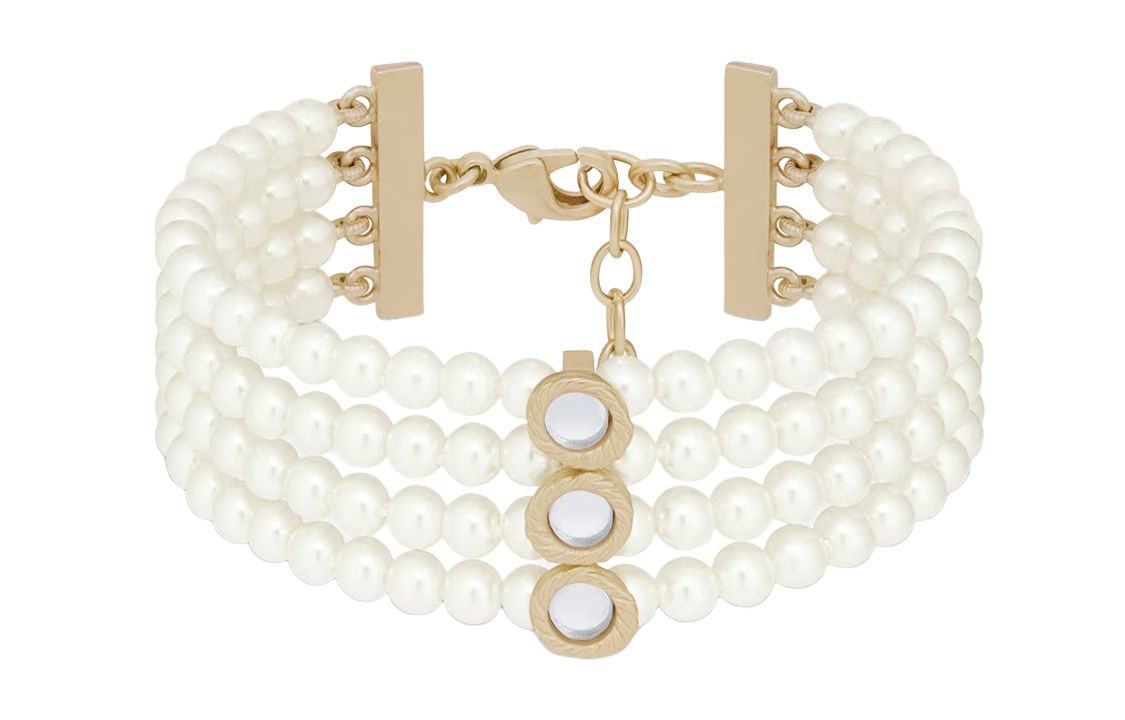 Order (W) DIOR Pulsera Elegante La Parisienne Blanca para Mujer. B1929WOMPL-D301