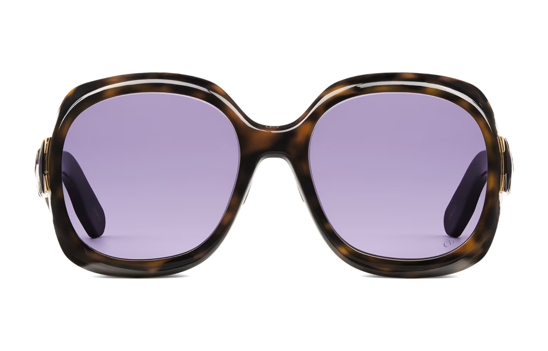 (Women) DIOR LADY 95.22 Irregular Brown Sunglasses with Logo,  Acetate Frame. LADYR2FXR-20G0 圖 3