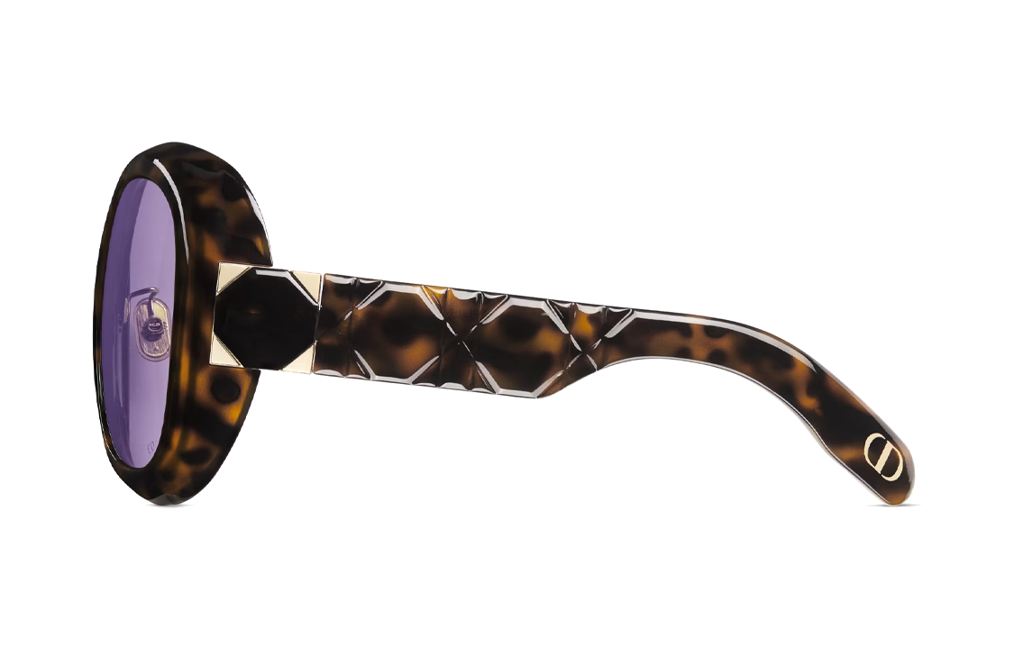 (Women) DIOR LADY 95.22 Irregular Brown Sunglasses with Logo,  Acetate Frame. LADYR2FXR-20G0 圖 4