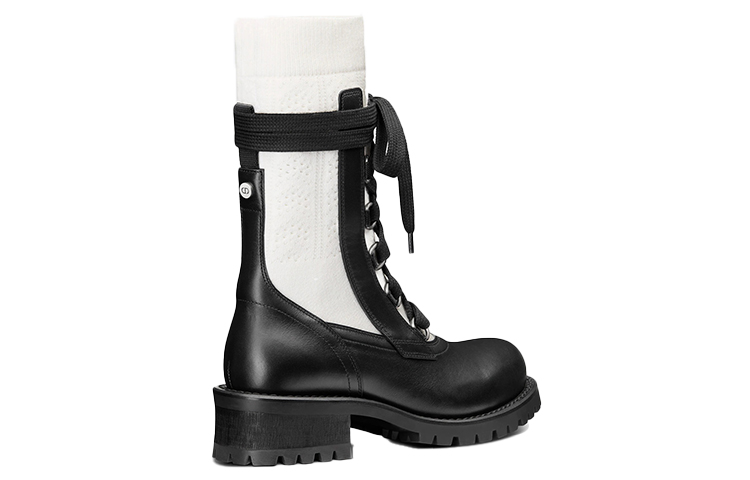 Shop (W) Dior ランド レースアップブーツ (黒白) KCI701CFR_11X
